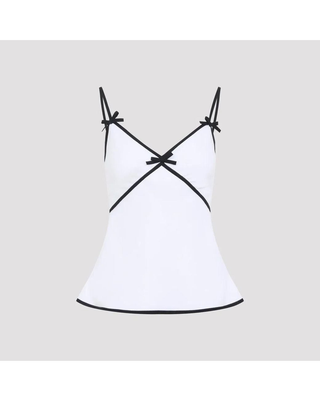 Moschino Couture White Bow Top