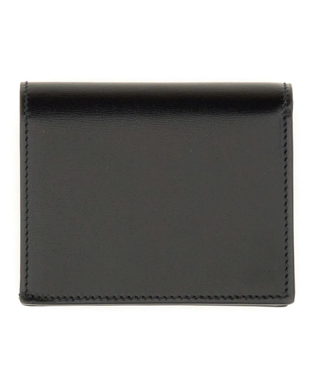 McQueen Black Wallet With Logo