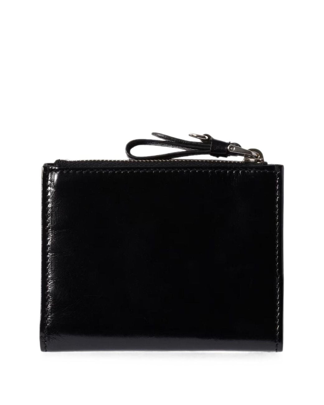Miu Miu Black Small Logo-Embossed Leather Wallet