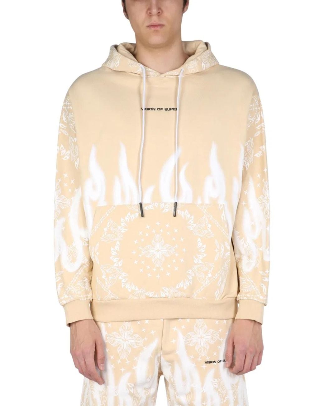 Vision Of Super Natural Sweatshirt With Paisley Pattern for men