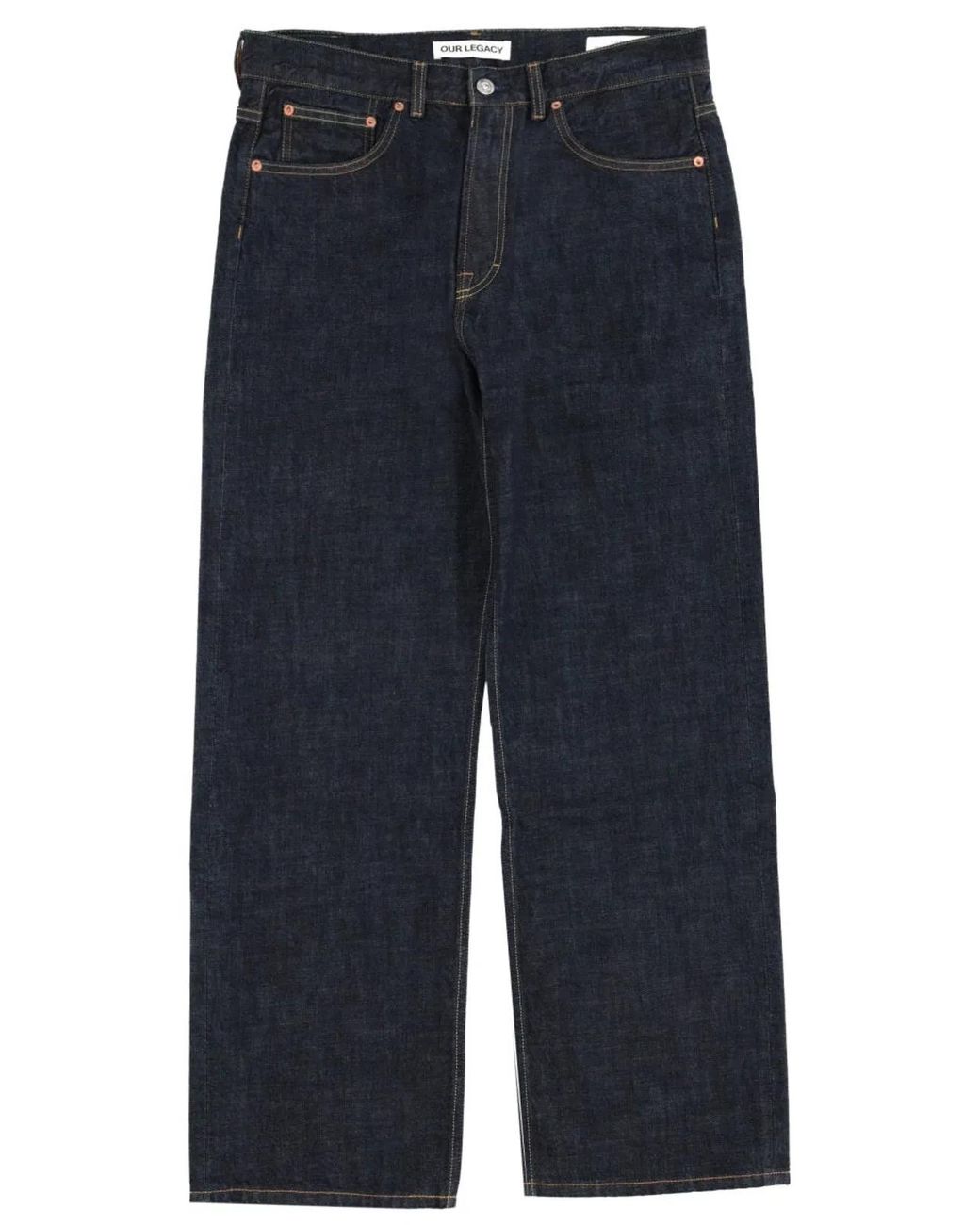 Our Legacy Blue Straight Jeans for men