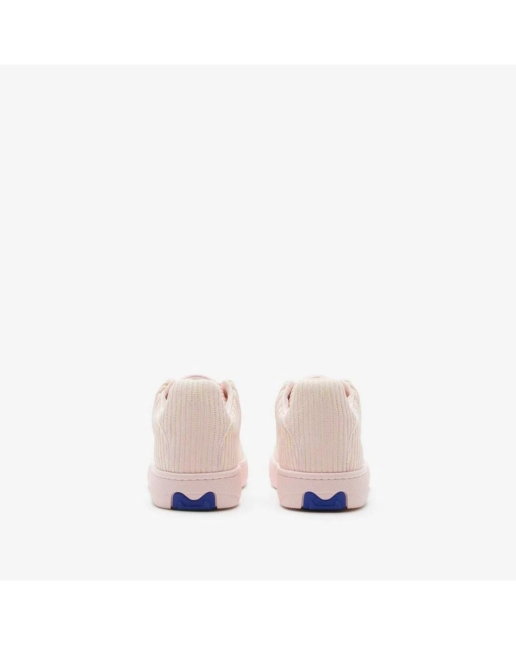 Burberry Pink Knit Mini Sneakers For
