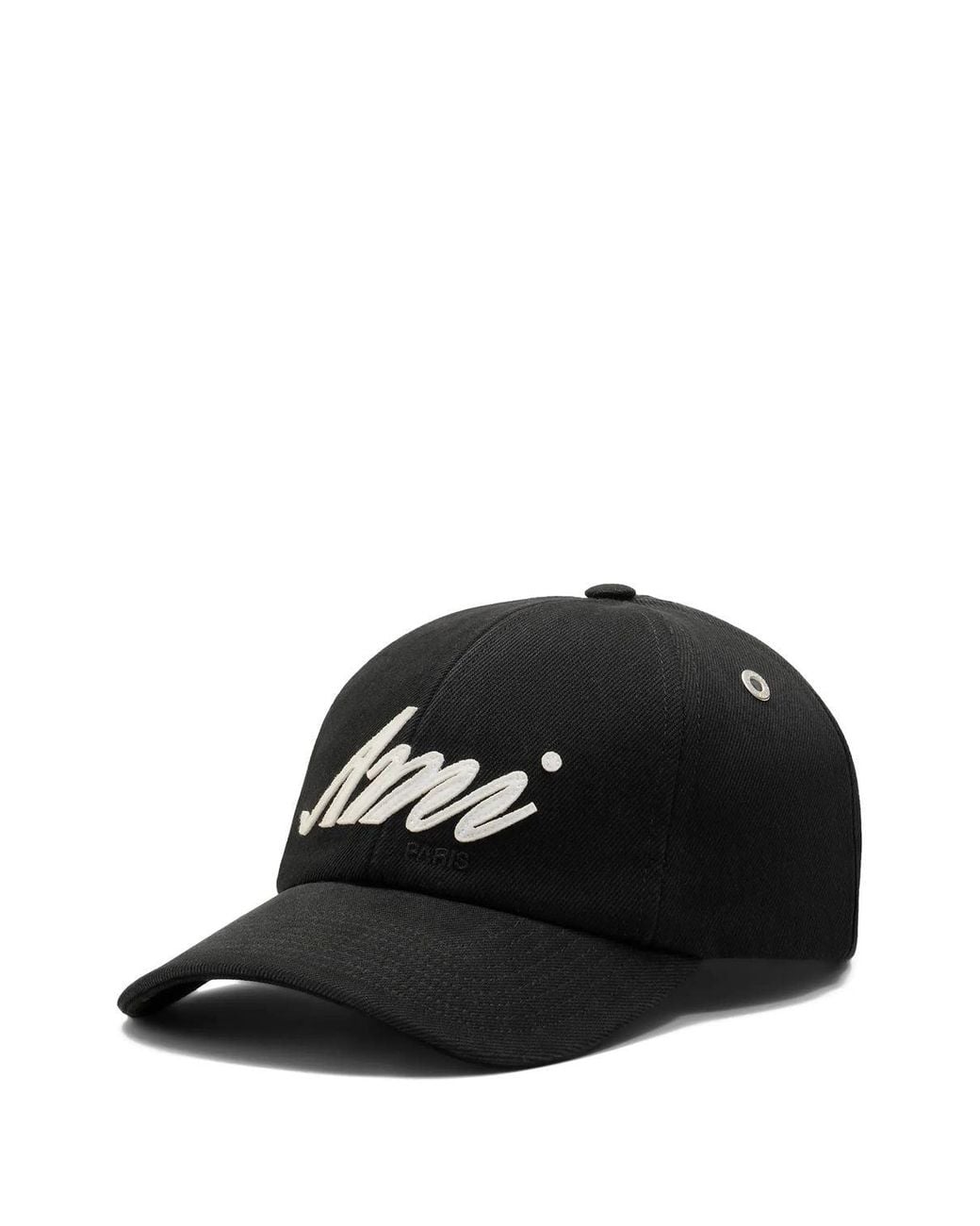 AMI Black Ami Felt Cap for men