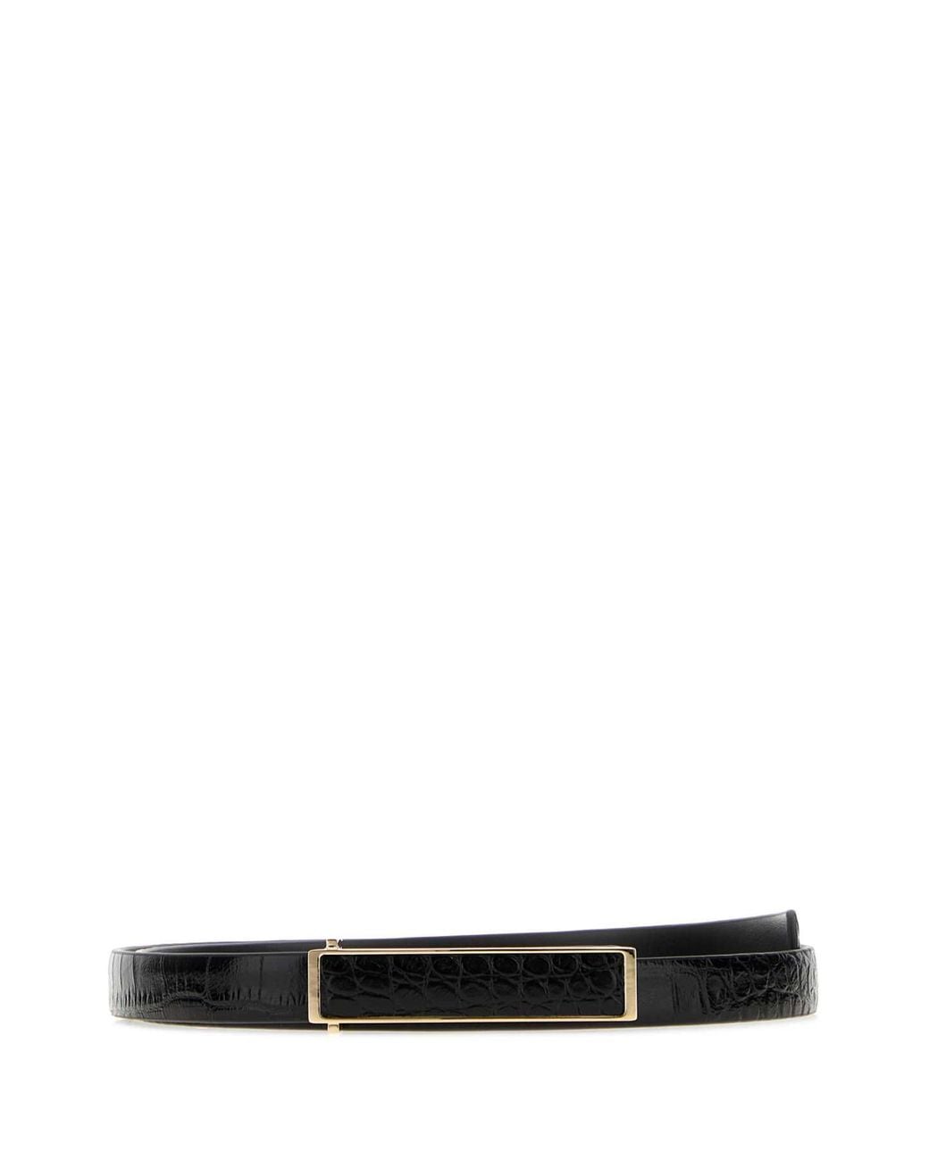 Tom Ford White Leather Belt