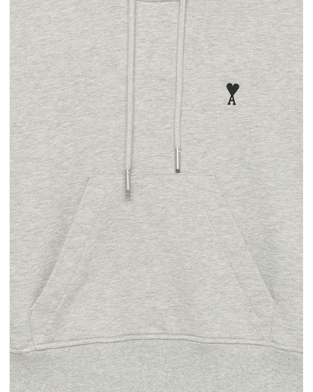 AMI White Ami De Coeur Cotton Hoodie
