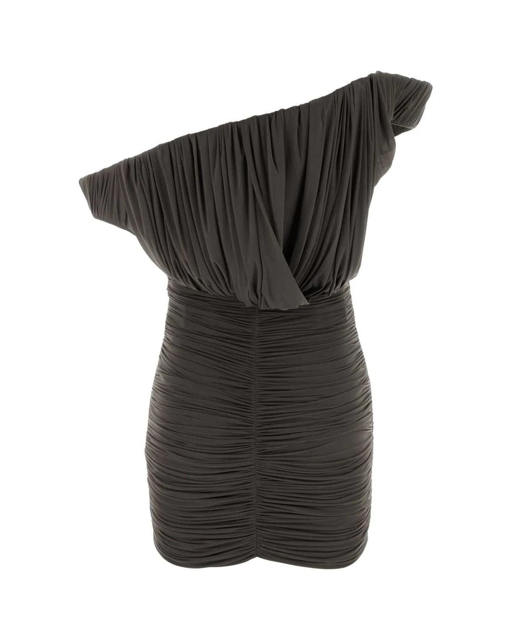 Magda Butrym Black Mud Jersey Mini Dress