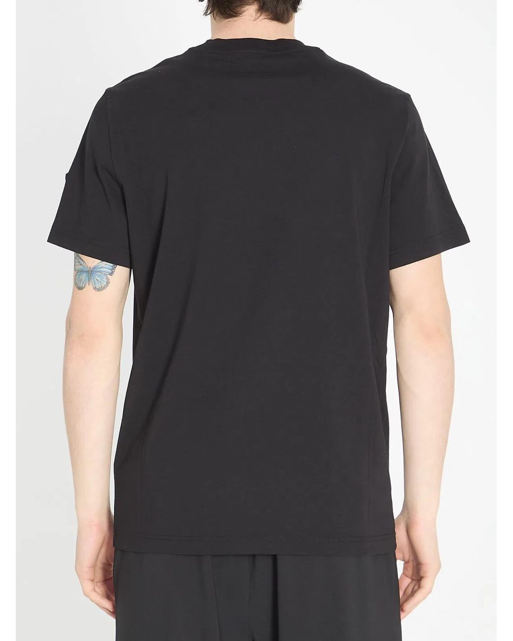 Moncler Black Logo T-Shirt for men