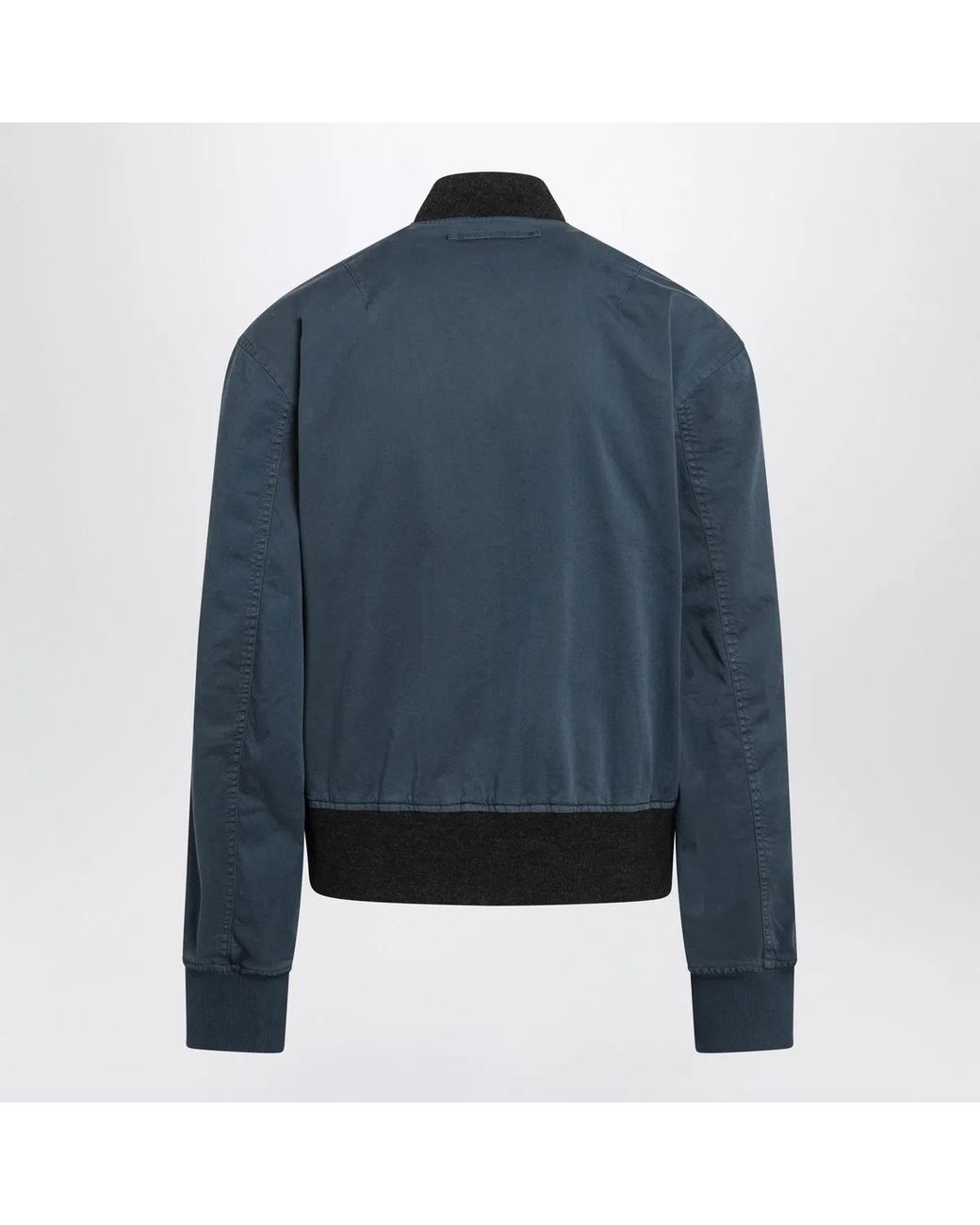 J.W. Anderson Blue Cotton Jacket With Vintage Finish for men