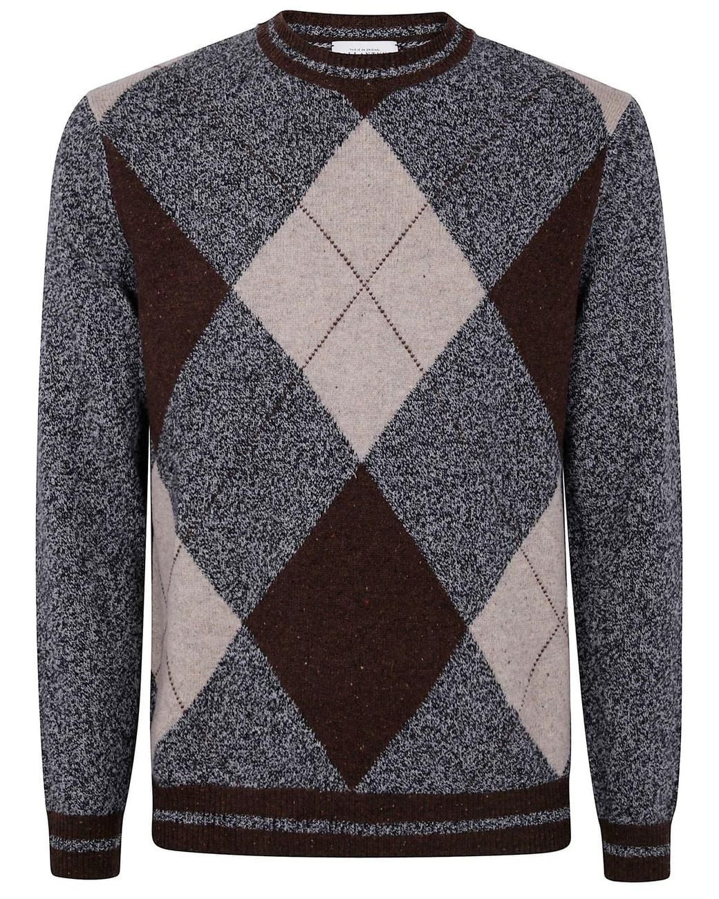 Ballantyne Gray R Neck Pullover for men