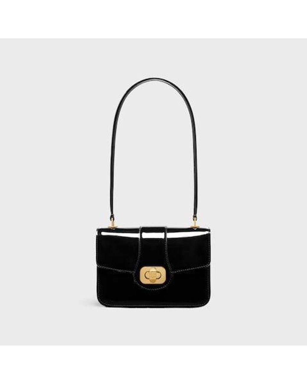VIP【送料関税込】CELINE JOSEPHINE TEEN LEATHER SHOULDER BAG Women's Celine Joséphine Teen bag in patent calfskin