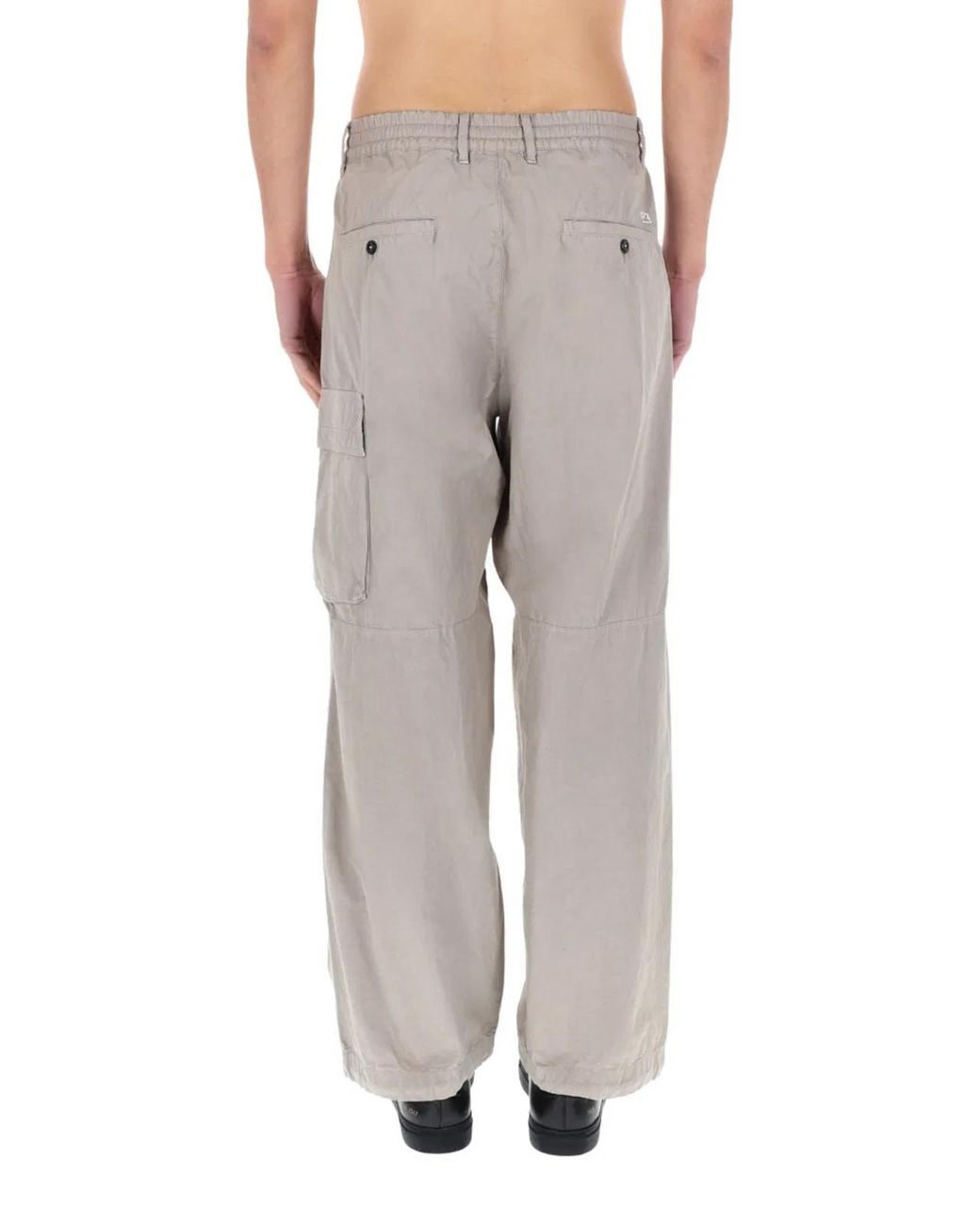 C P Company Blue Dove Cotton Cargo Pants