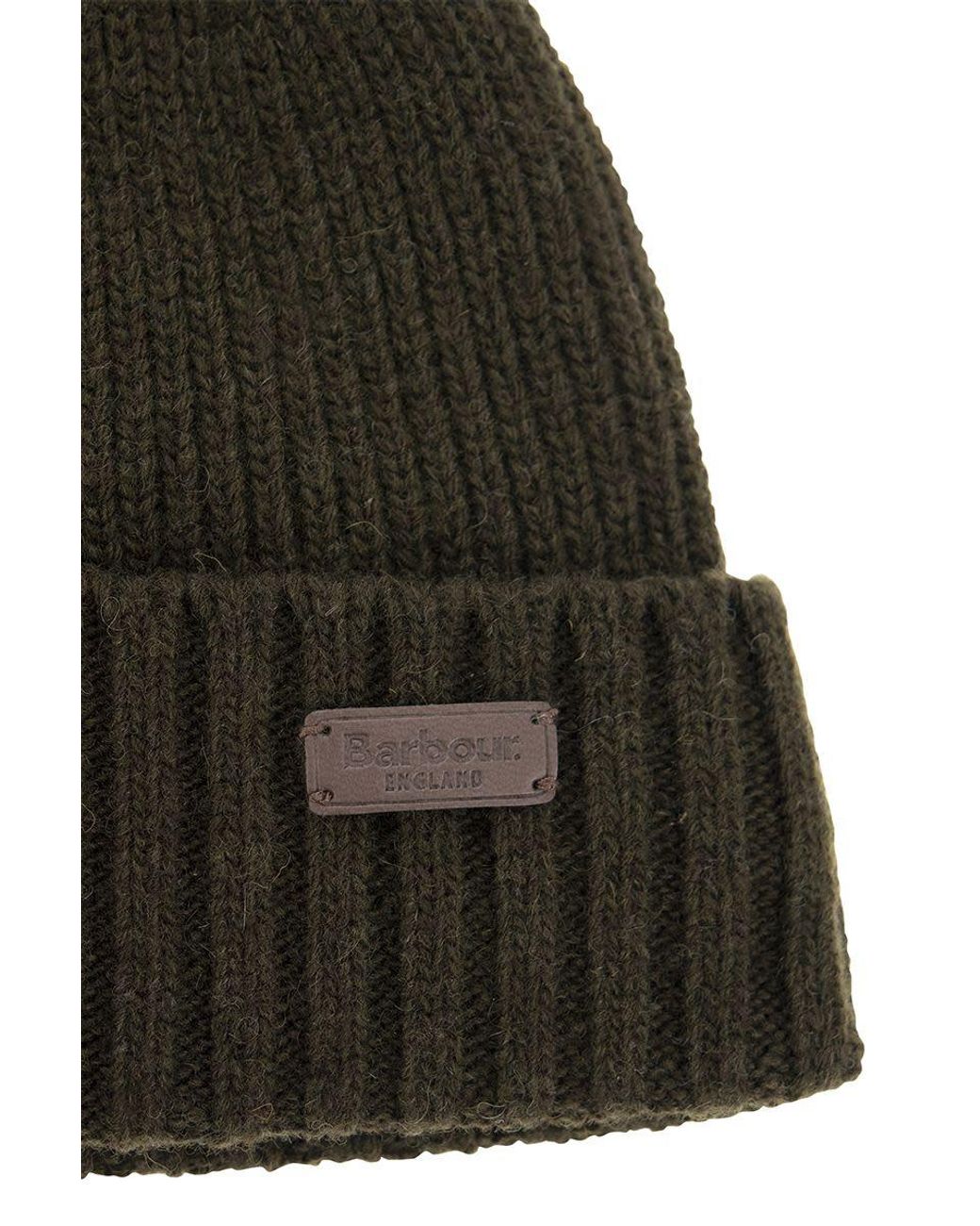 Barbour Black Carlton Wool Cap for men