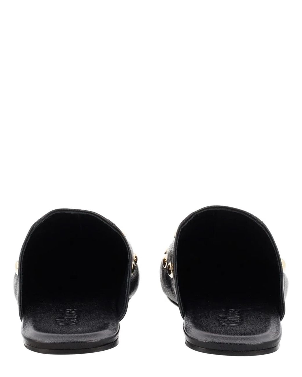 Chloé Black Studded Mules