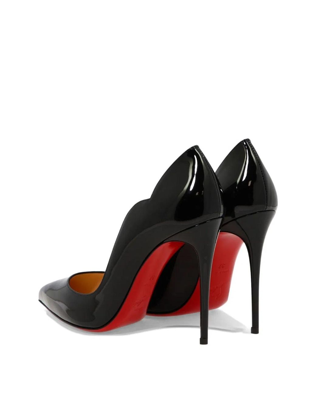 Christian Louboutin Black Hot Chick Patent Leather Pumps