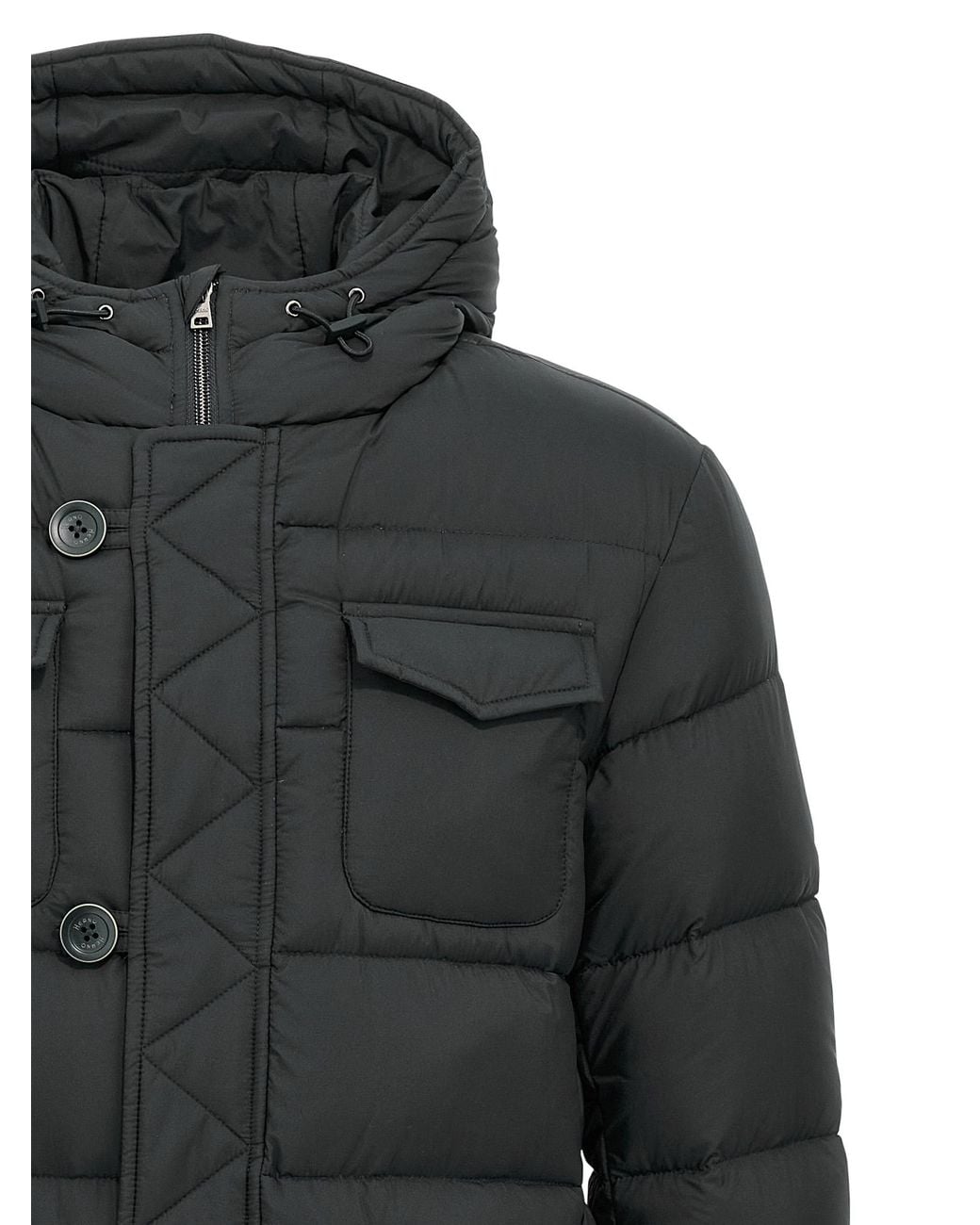 Herno Black 'L'Eskimo' Down Jacket for men