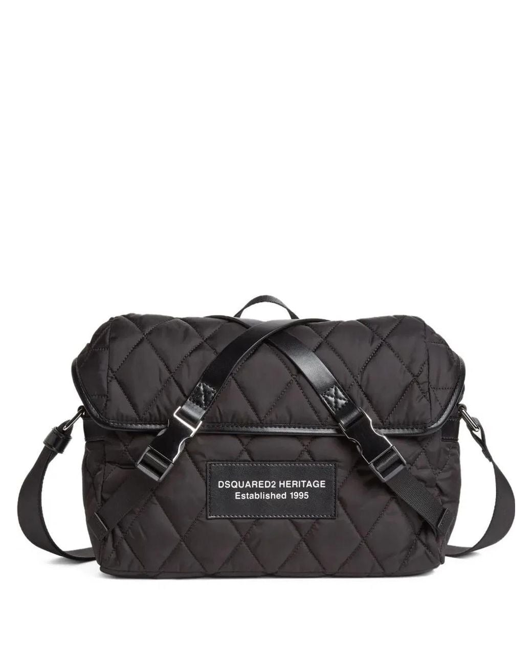 DSquared² Black Classic Messenger Bag for men