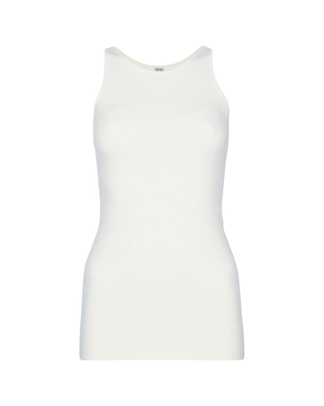 Totême White Classic Compact Knit Tank