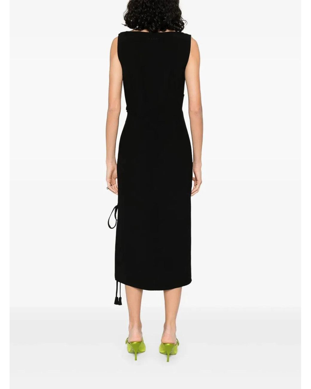Gucci Black Viscose Silk Dress