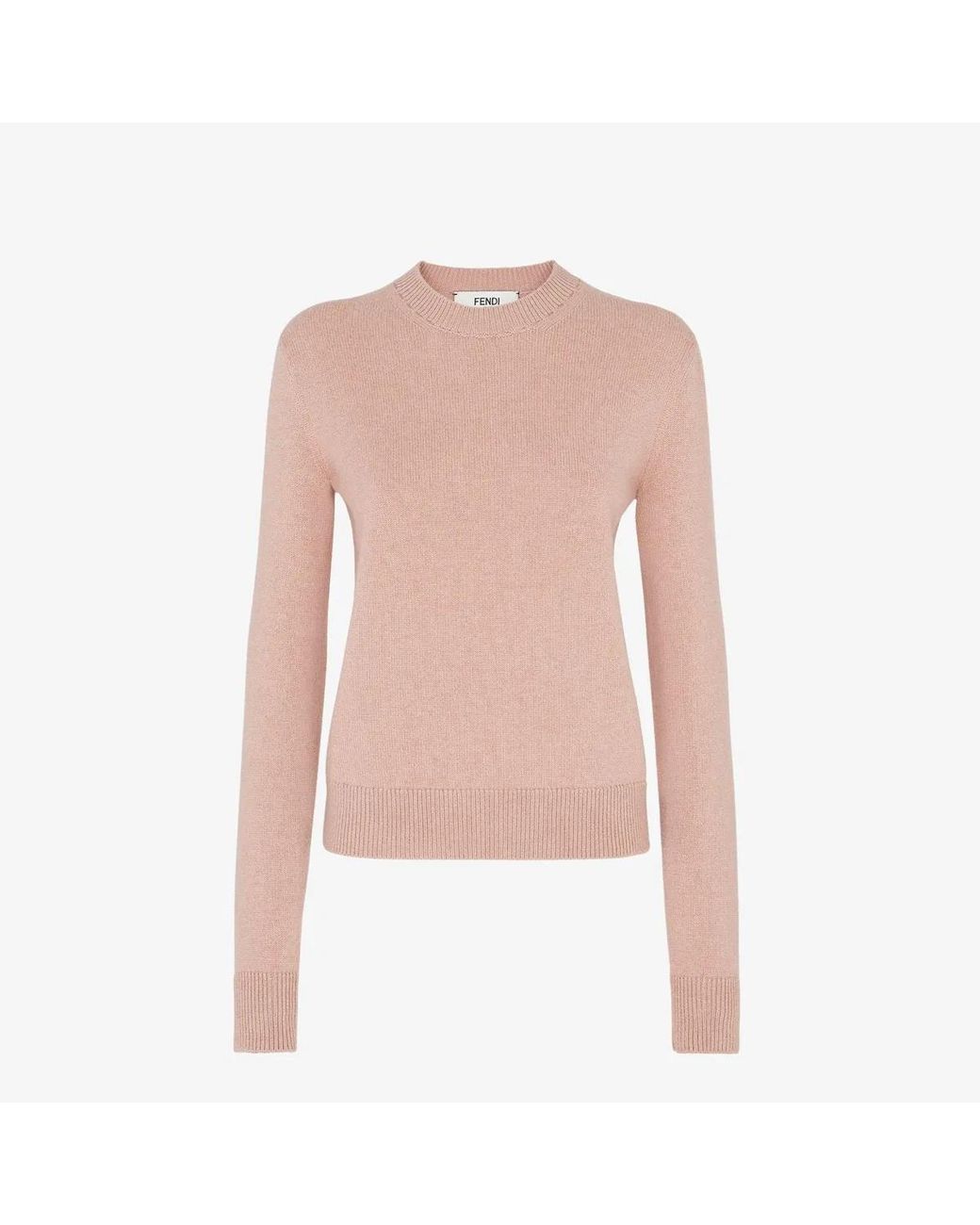 Fendi Pink Crew Neck Ws Logo Back