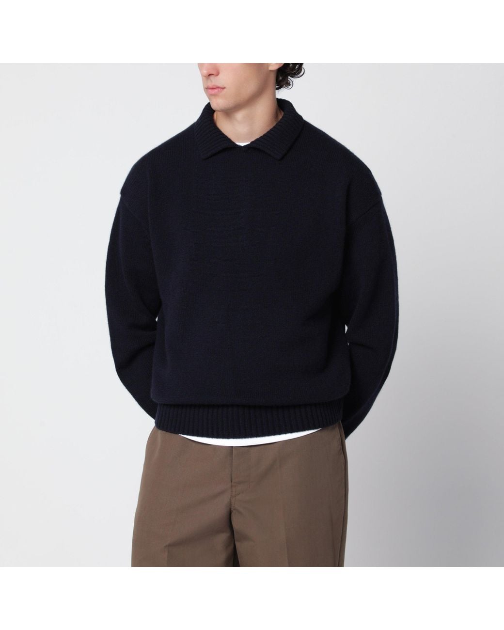 Extreme Cashmere Blue Sweater N°514 Jan for men