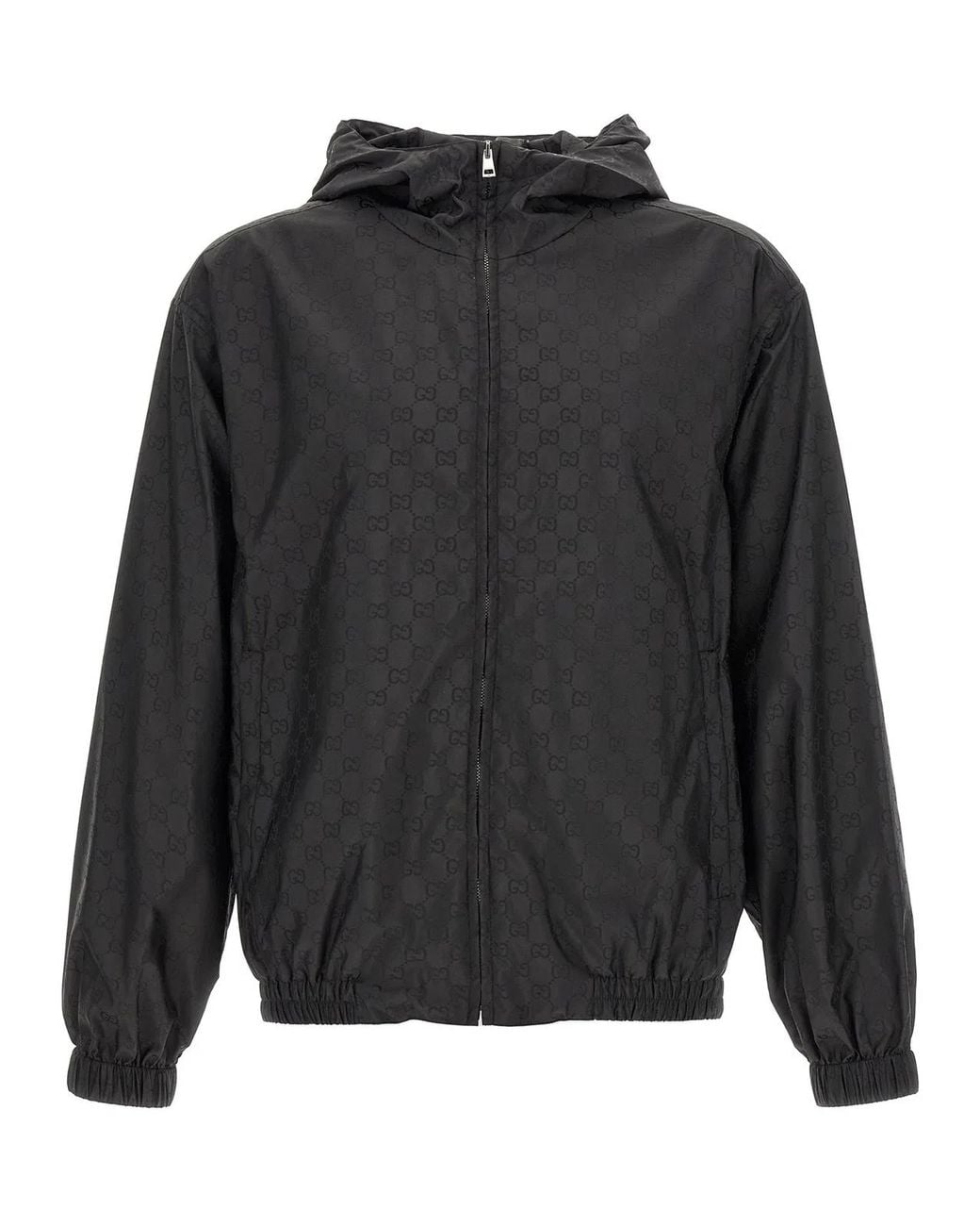 Gucci Gray Polyamide Shell Jacket Clothing for men