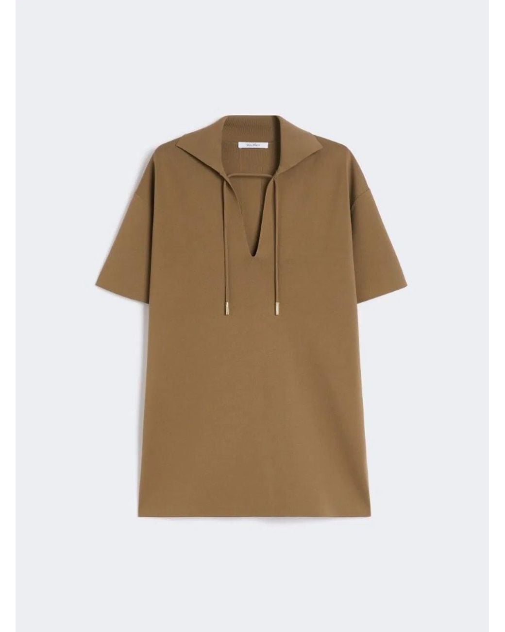 Max Mara Natural Blouse With Short Sleeves