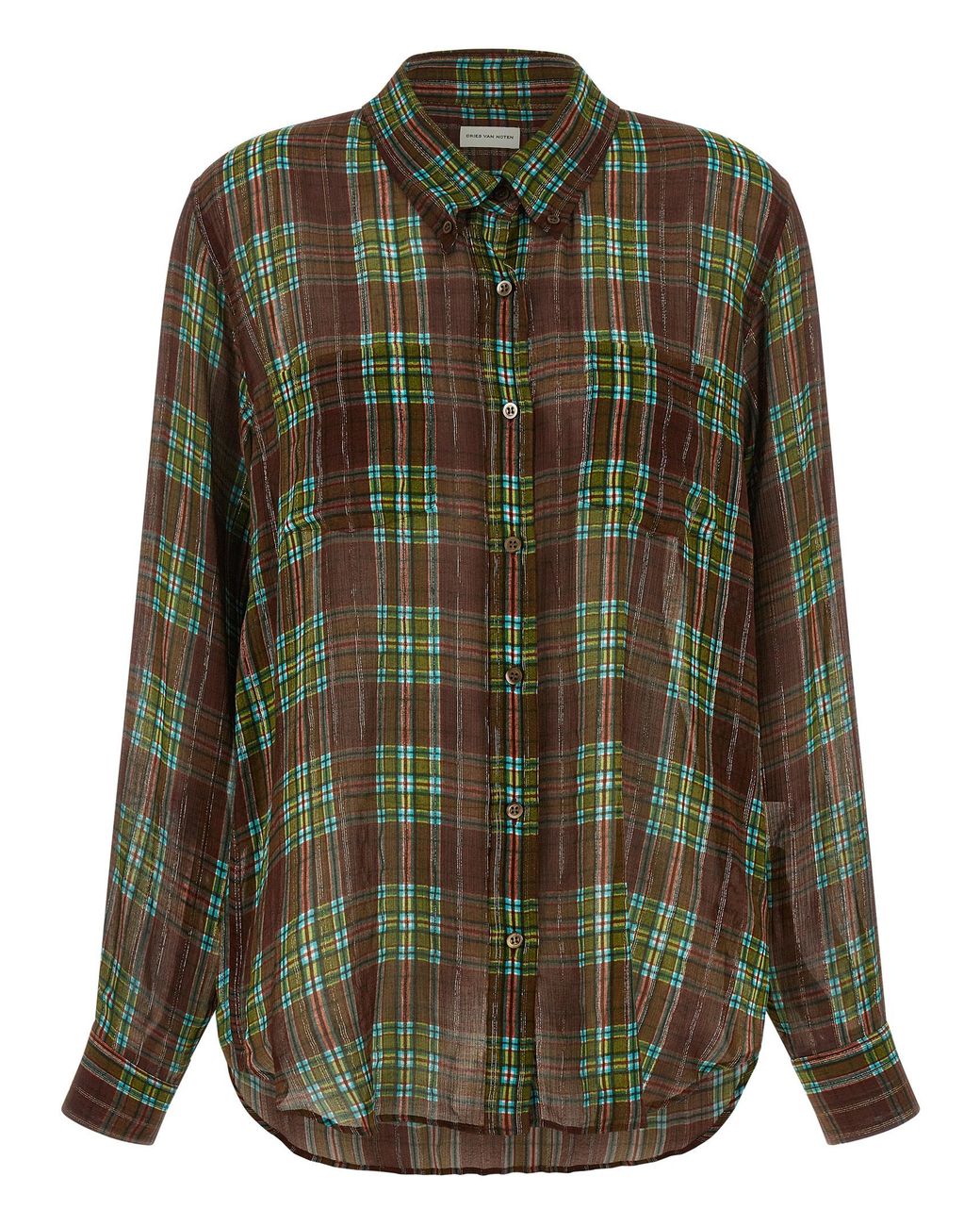 Dries Van Noten Green 'Cheers' Shirt
