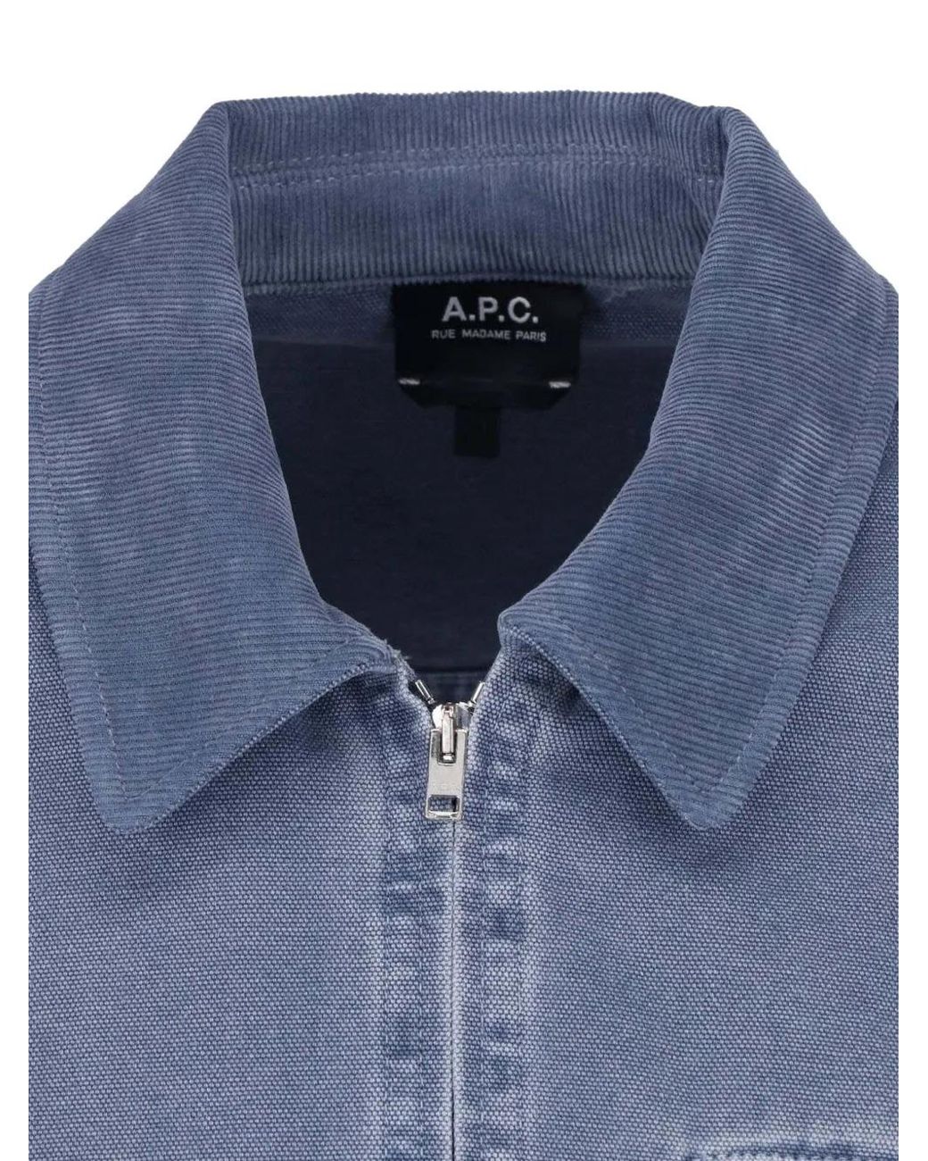 A.P.C. Blue Blouson Alexis for men