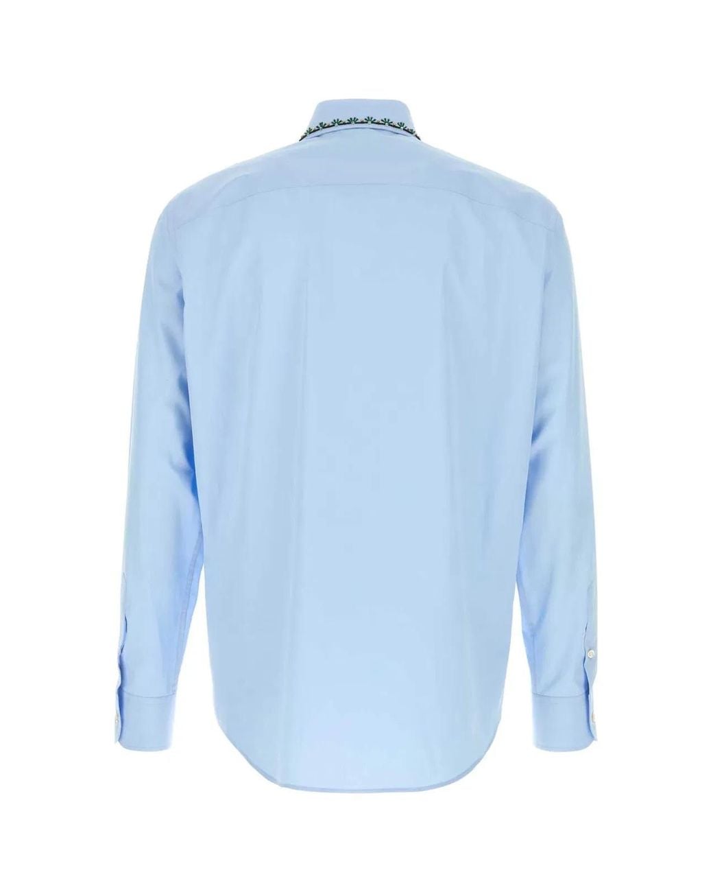 Valentino Garavani Blue Camicia Maniche Lunghe Ri for men