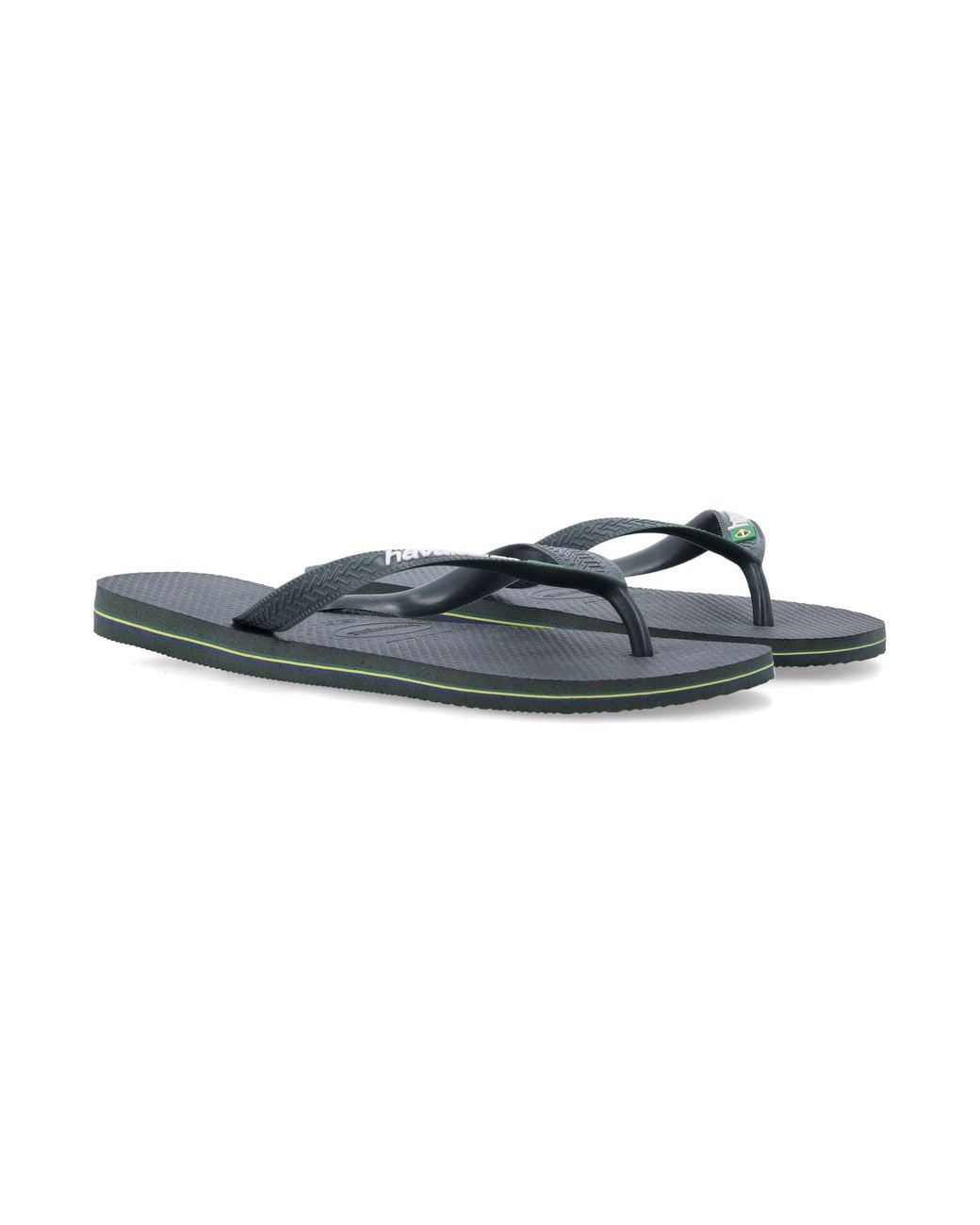 Havaianas Blue Brasil Logo Flip-Flops