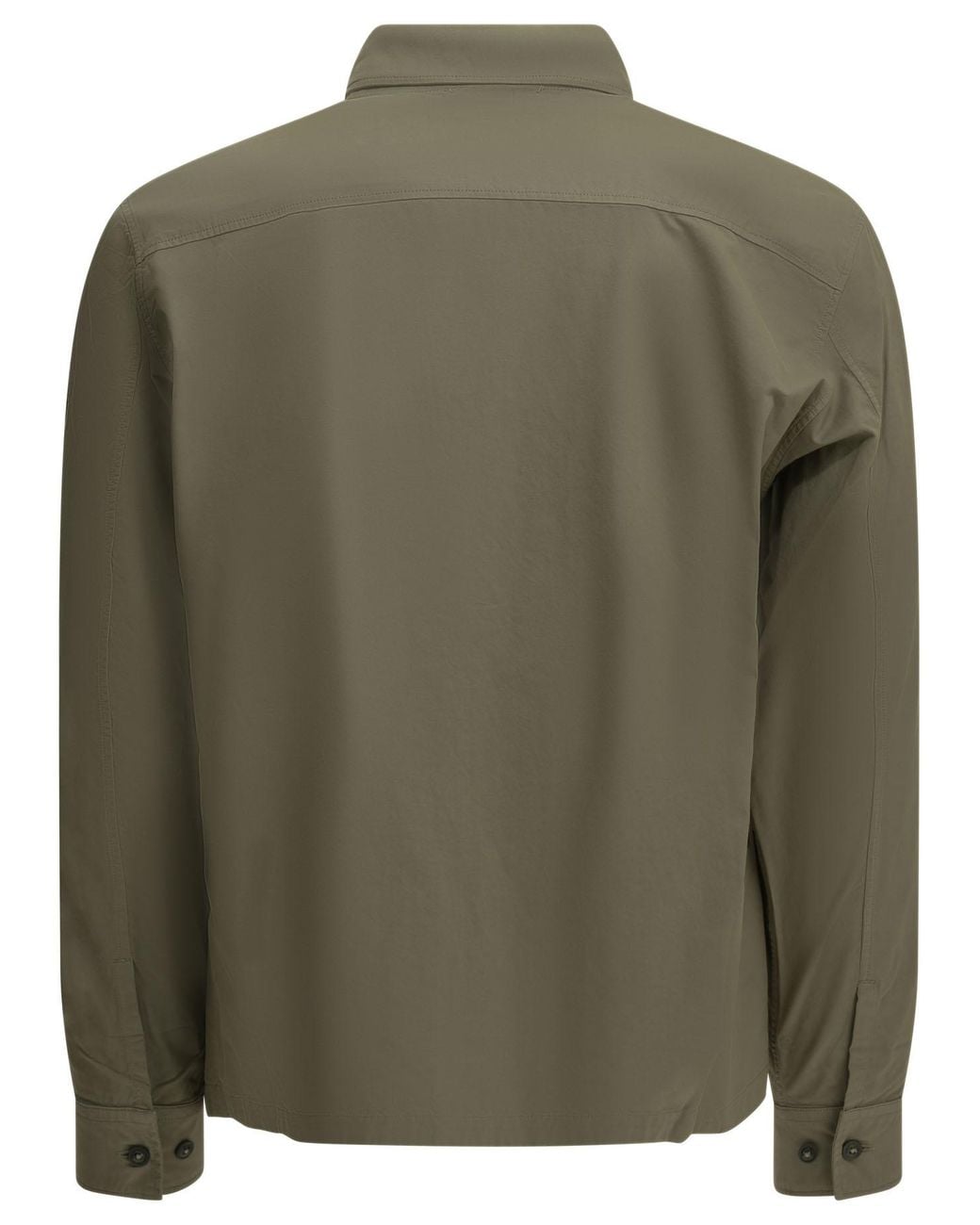 C P Company Green C.P.Company Overshirt Jacket With Logo for men