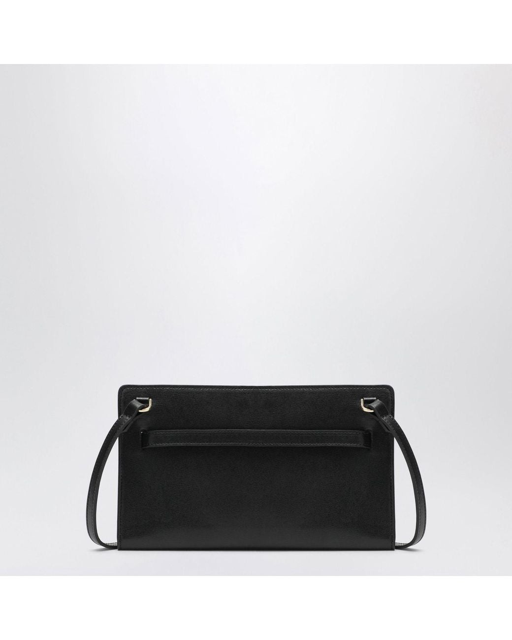 Totême Black Belted Leather Crossbody Bag