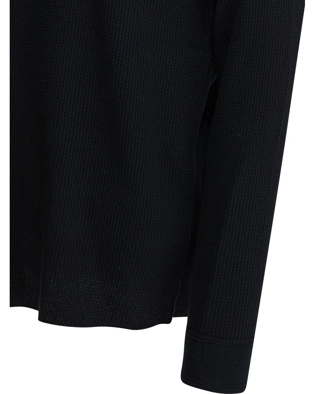Beams Plus Blue T-Shirt "Crew Thermal 30" for men