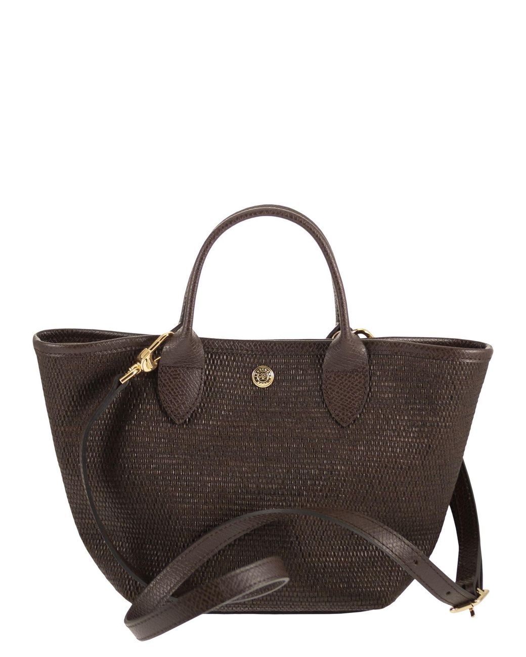Longchamp Brown Le Panier Pliage Xs