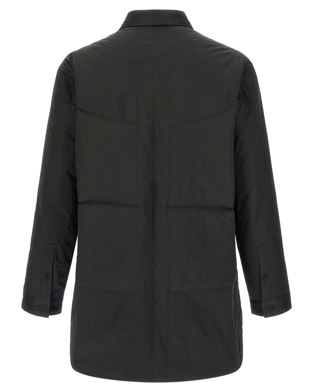 Yohji Yamamoto Black Padded Overshirt for men