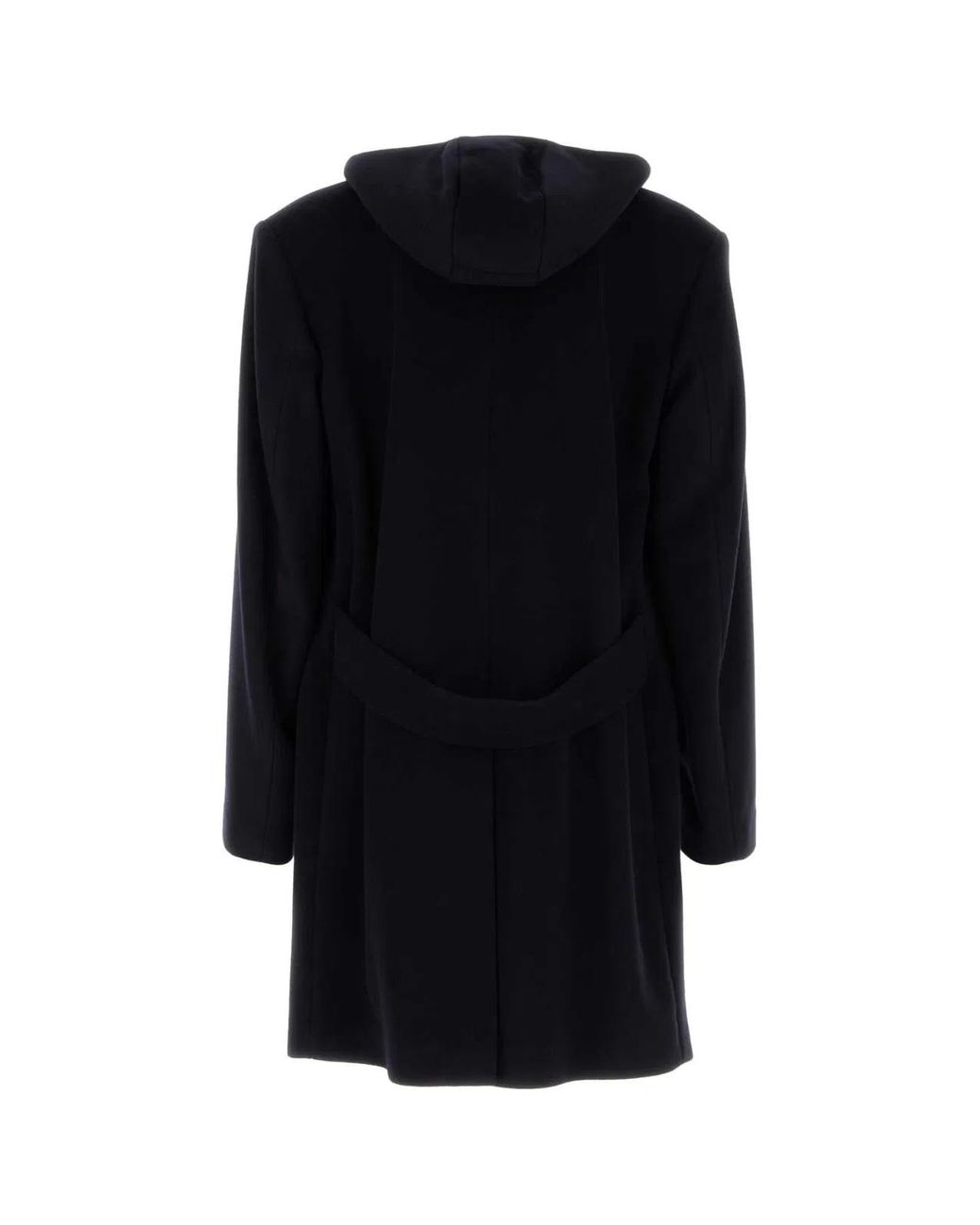 Prada Black Midnight Wool Blend Coat for men