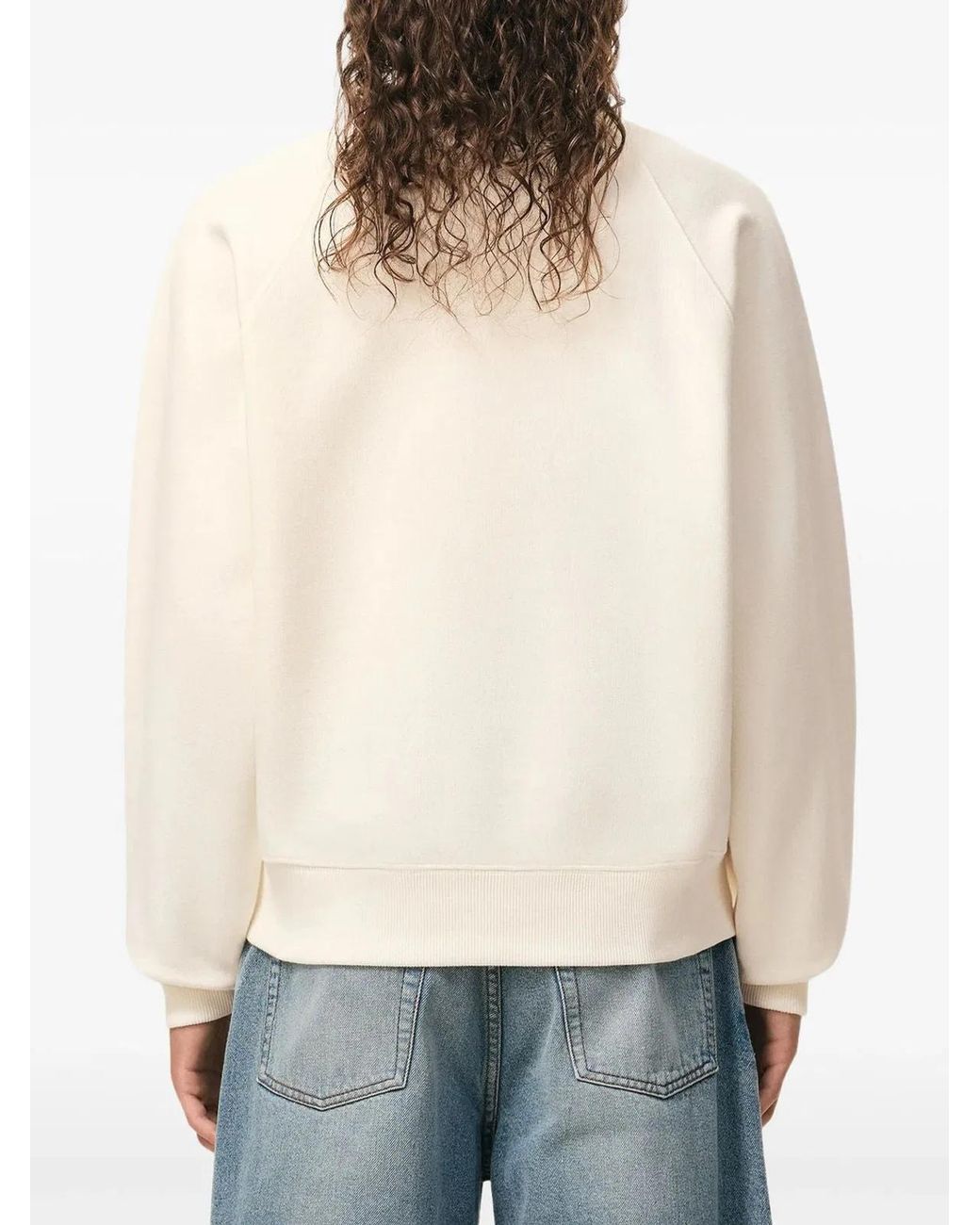 AMI Natural Cream Ami De Coeur Sweatshirt for men
