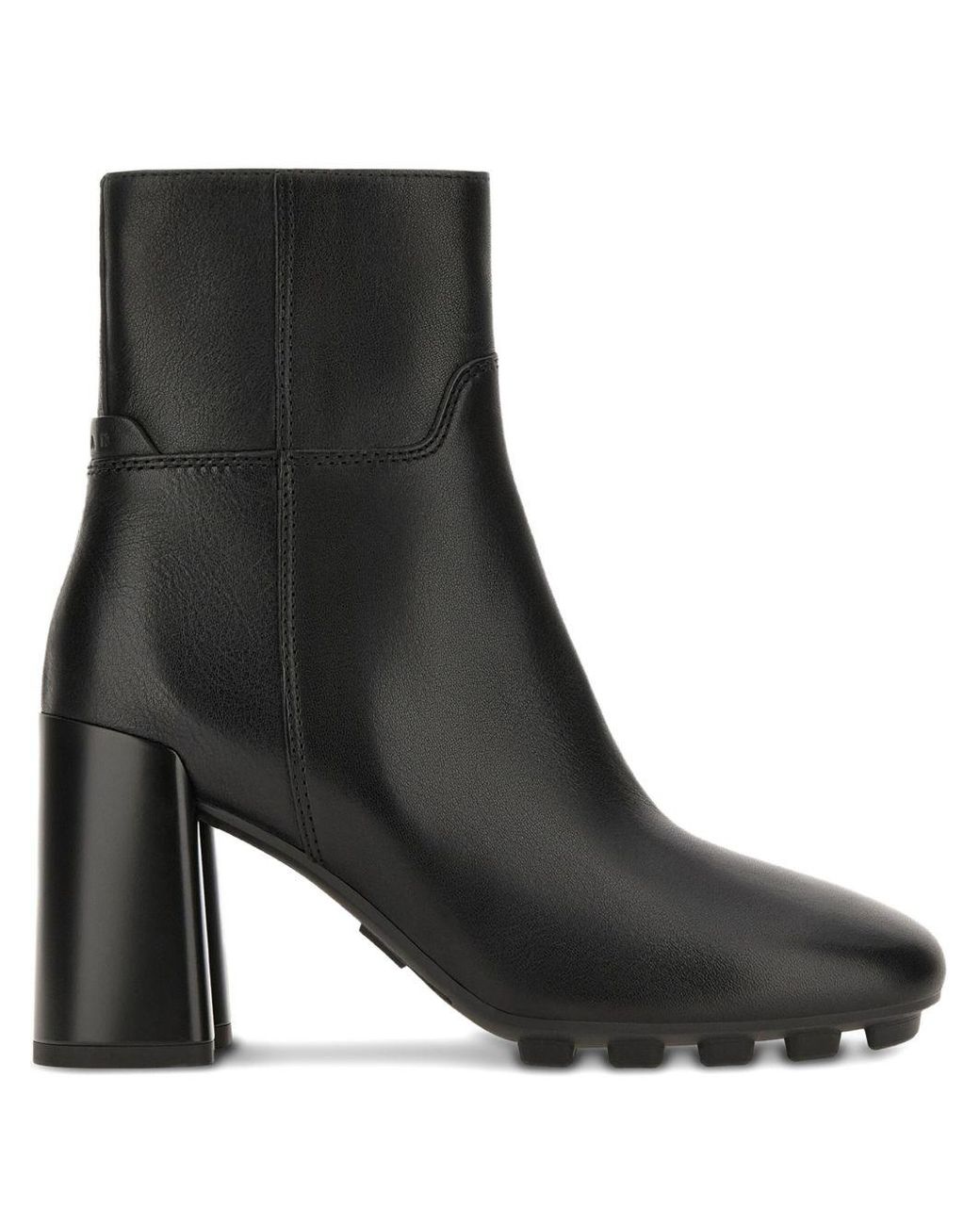 Hogan Black H695 Leather Ankle Boots