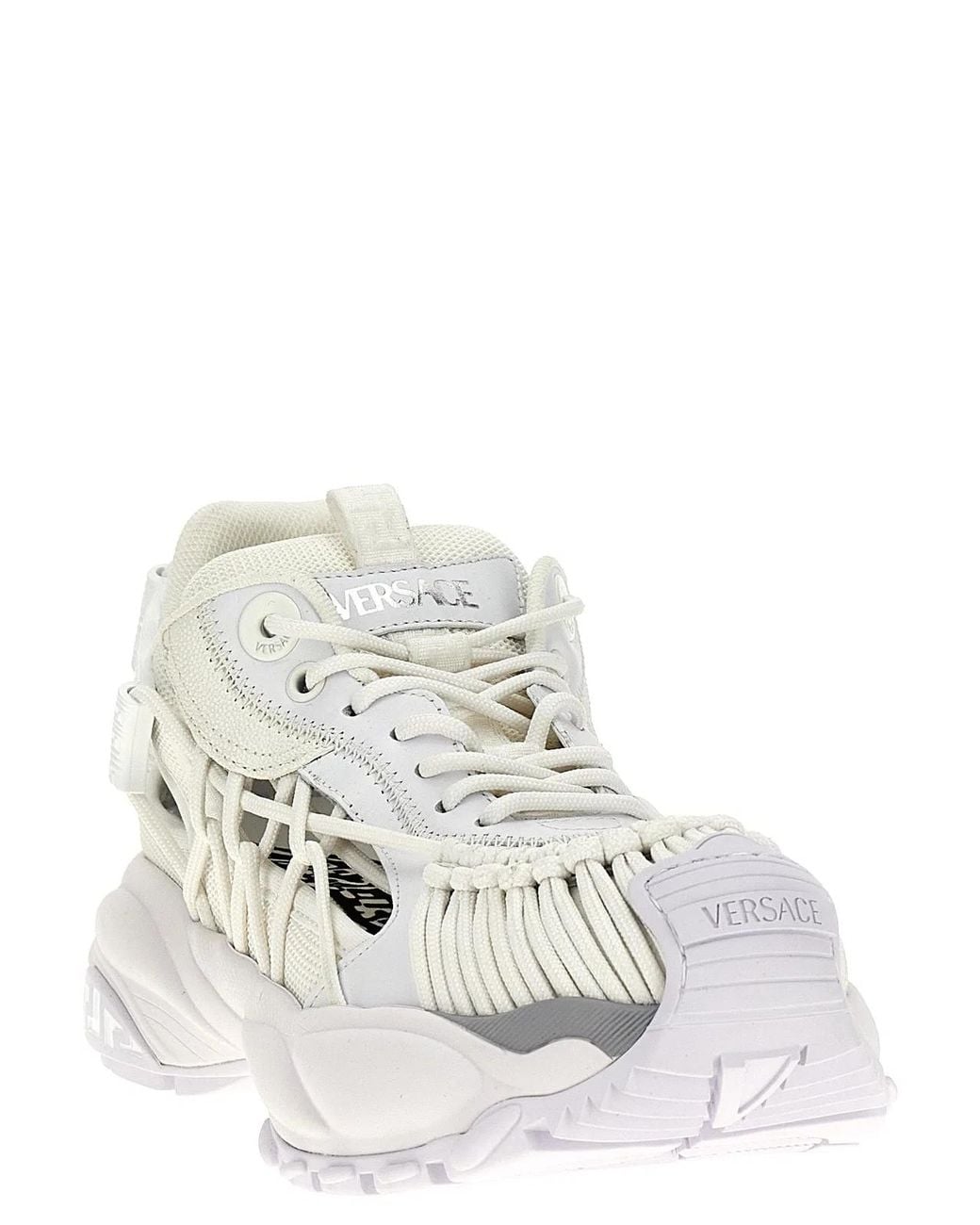 Versace White Mercury M_Vs_01' Sneakers