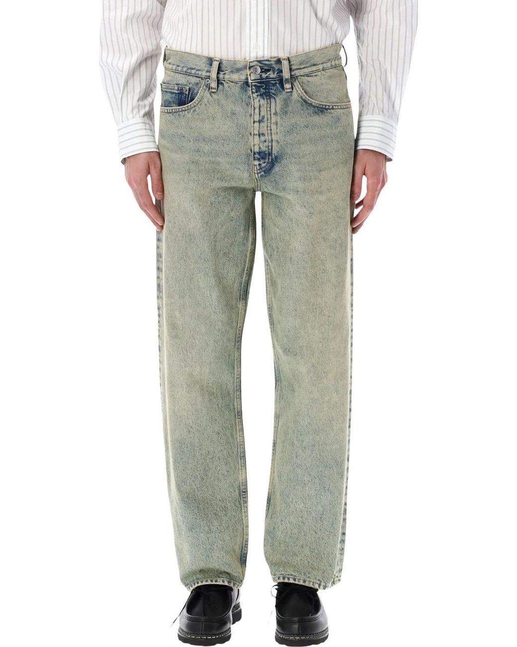 sunflower Green Denim Cotton Jeans for men