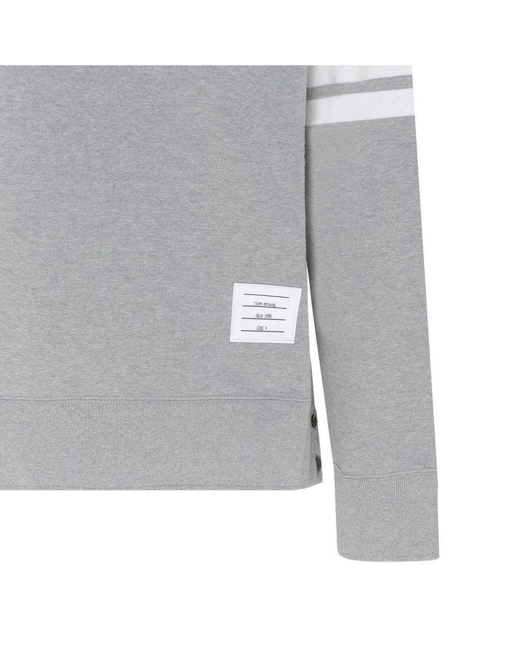 Thom Browne Gray 4Bar Cotton Sweatshirt for men