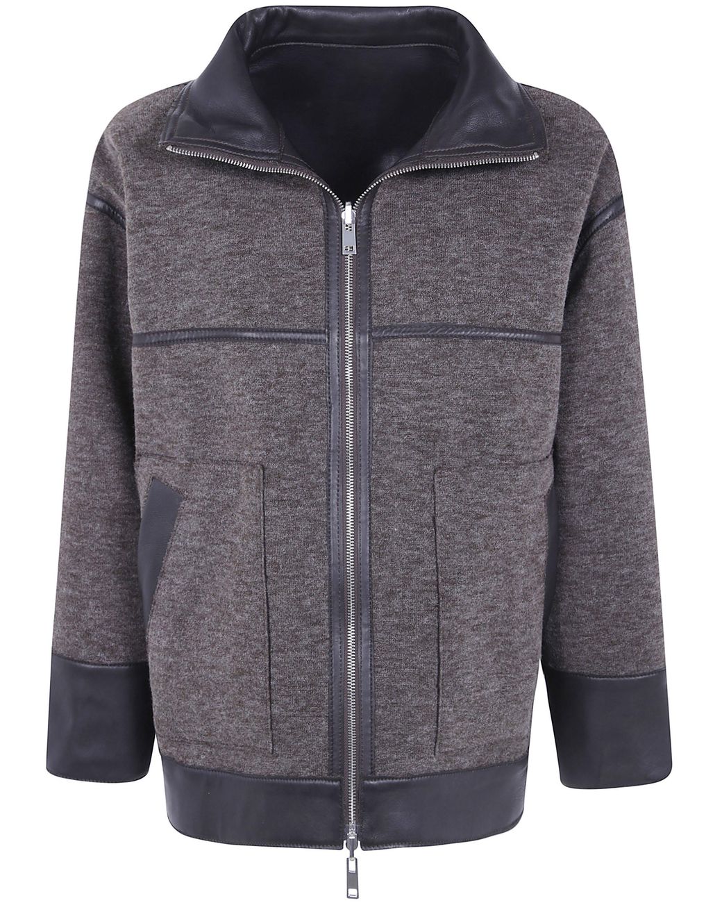 The Jackie Leathers Blue "Guya" Reversable Leather Jacket