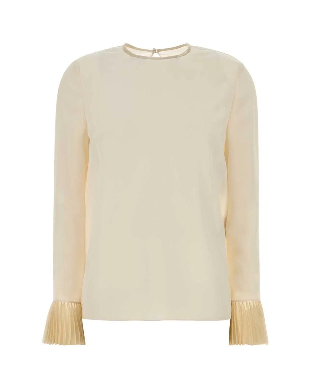 Valentino Garavani Natural Embroidered Top