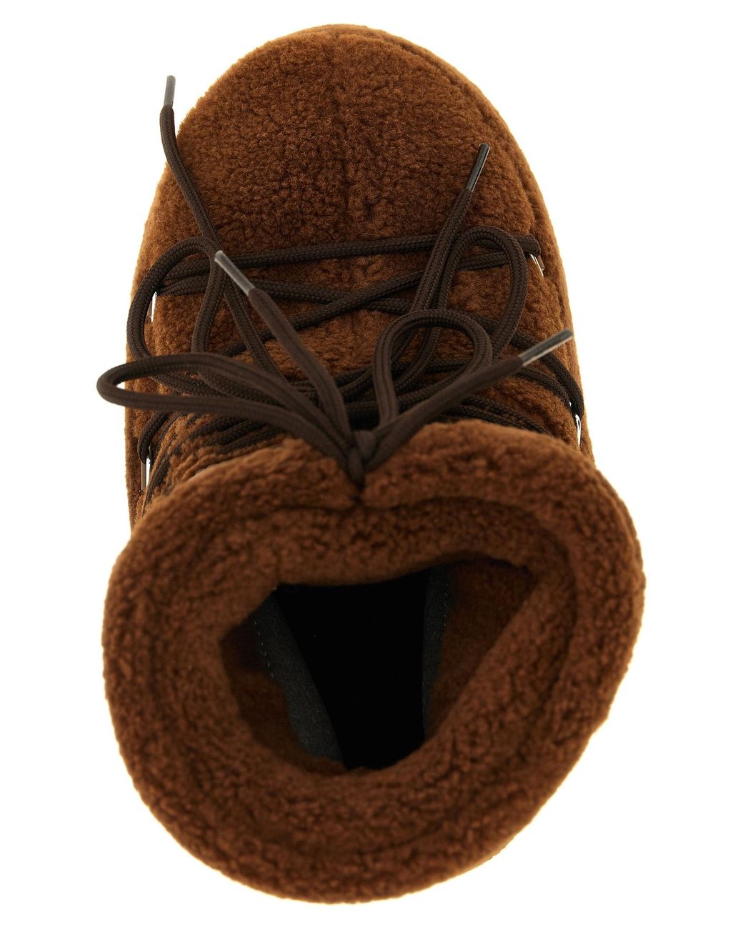 Moon Boot Brown Icon Low Fleece Ankle Boots