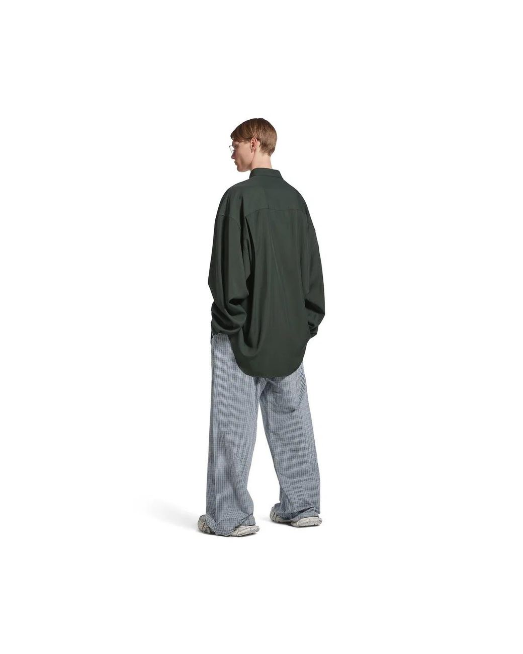 Balenciaga Green Utility Shirt for men