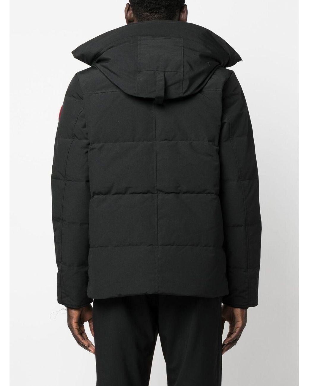 Canada Goose Black Wyndham Short Down Jacket for men