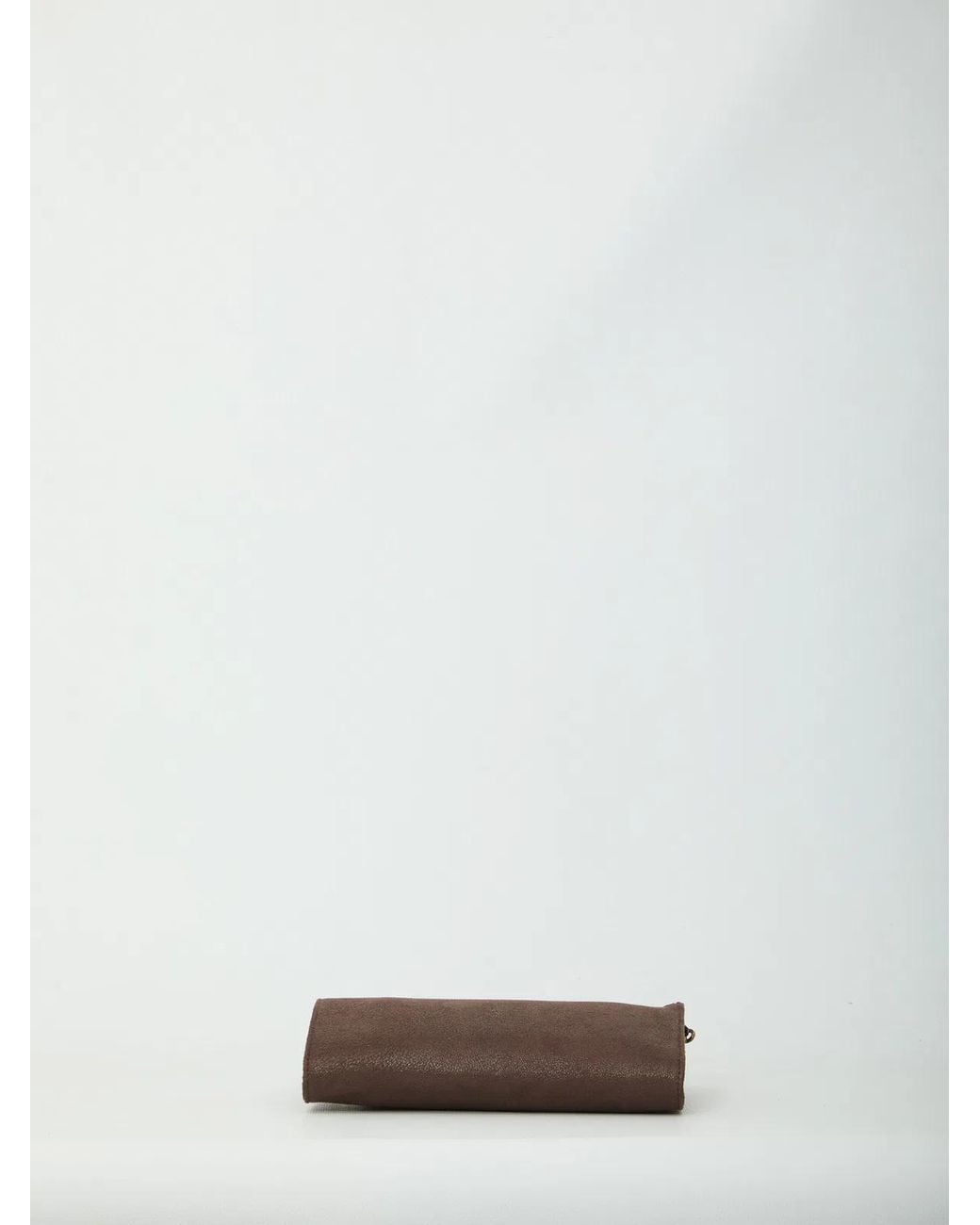 Stella McCartney Brown Falabella Wallet On Chain Crossbody Bag