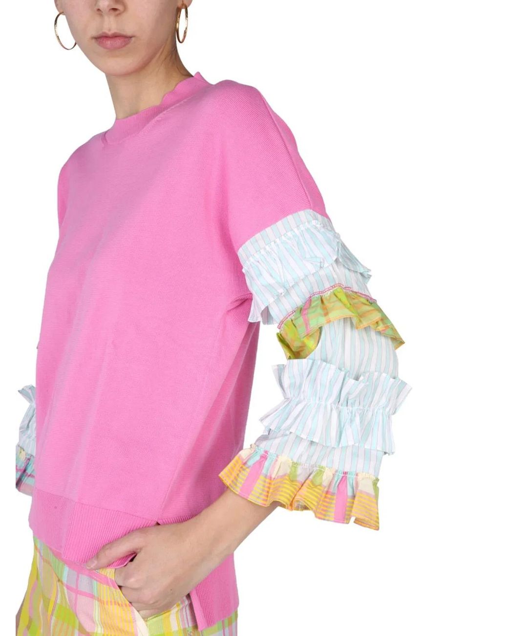 Boutique Moschino Pink Ruffles Jersey