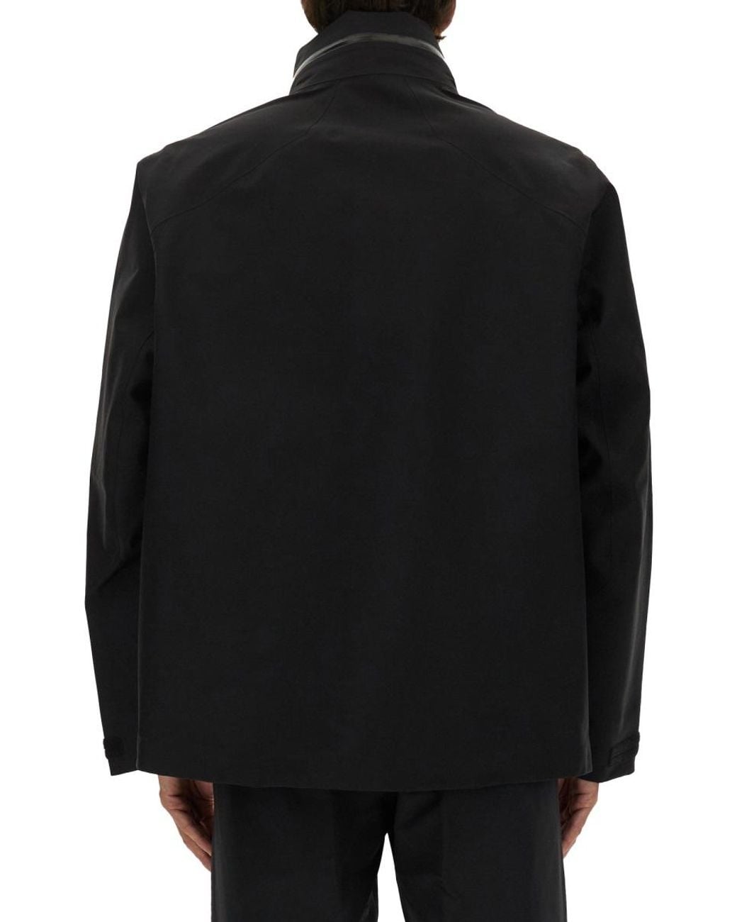 Veilance Black Giacca Con Cappuccio Ripiegabile for men