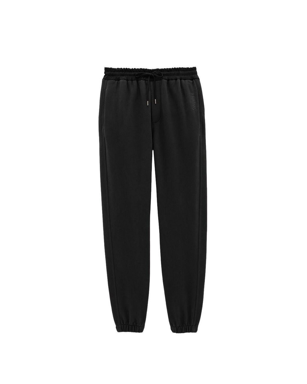 Saint Laurent Black Jogging Molleton Doux Gots for men